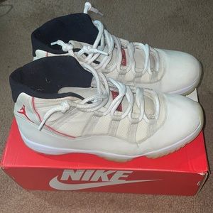 Jordan 11 retro  platinum tint.